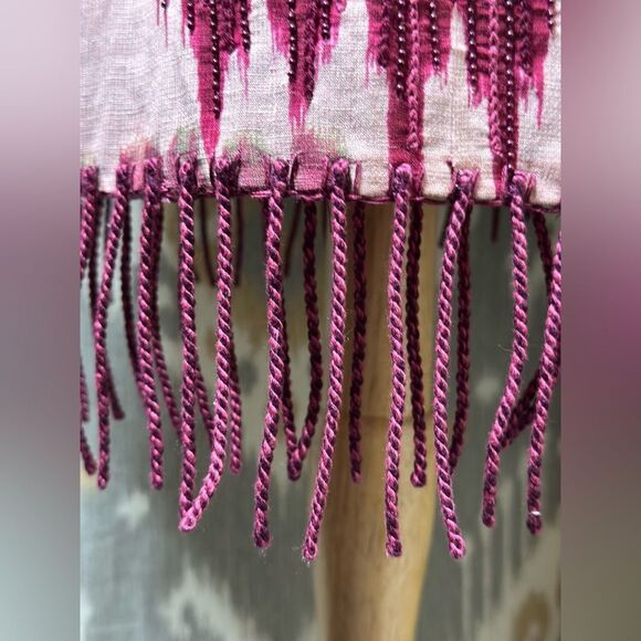 Ralph Lauren Collection Spring 2022 Darya Ikat Embellished Linen Voile Dress - Picture 4 of 16